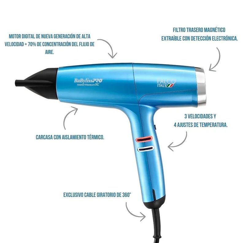 Secador BabylissPro Falco XL -1