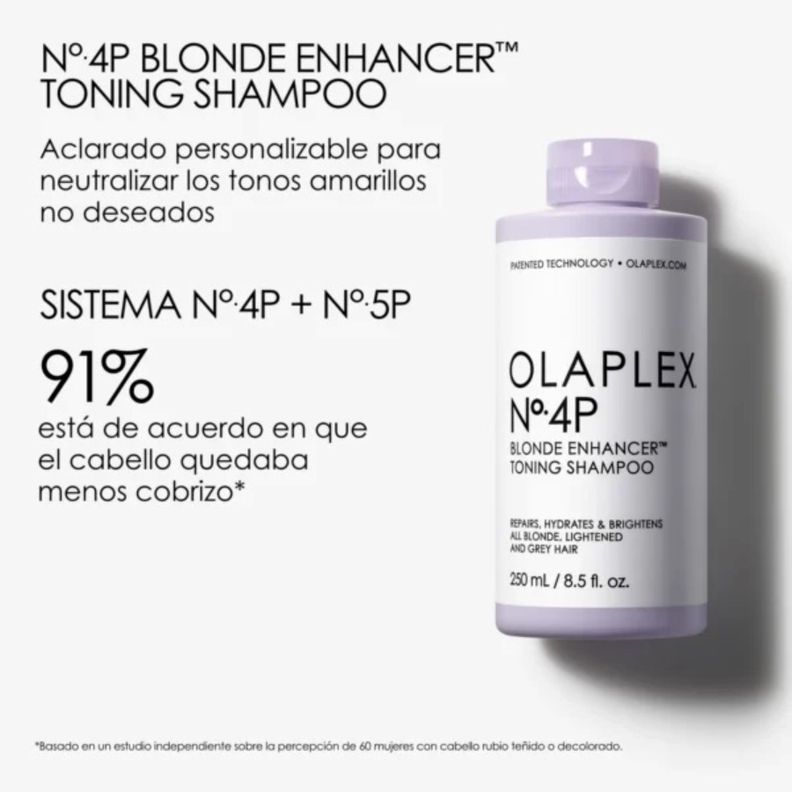 Olaplex 4-P Blonde Enhancer Toning Shampoo 250ml-2