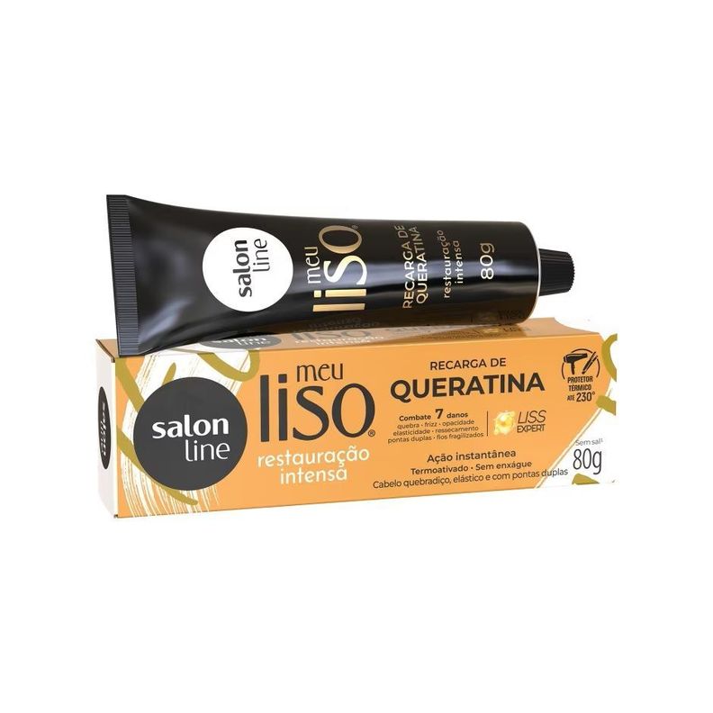 RECARGA DE QUERATINA RESTAURACION INTENSA MEU LISO 80GR SALON LINE