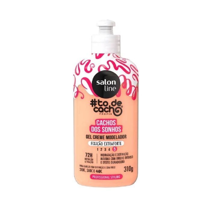 GEL CREMA MODELADOR CACHOS DOS SONHOS EXTRA FUERTE 310G SALON LINE