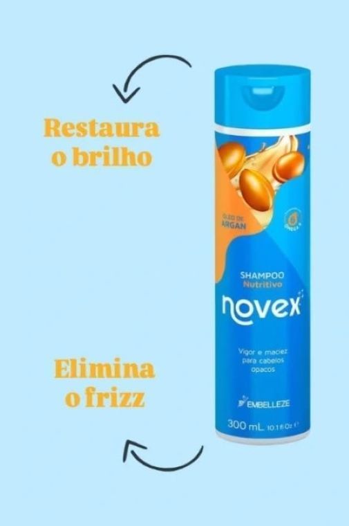 Shampoo Oleo De Argan 300ml Novex-3