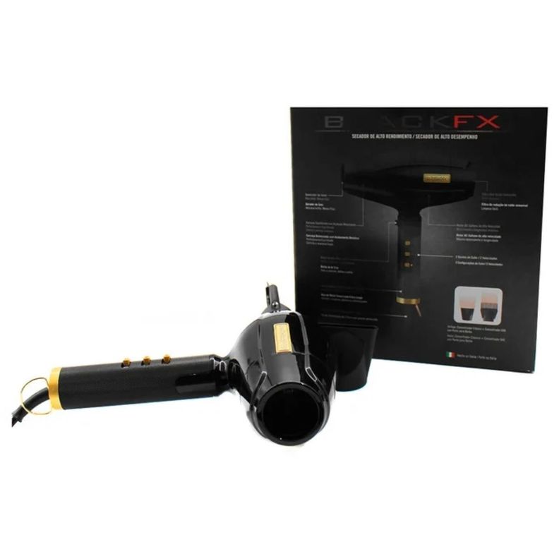 Secador De Pelo Babylisspro Black FX Turbo Negro-4