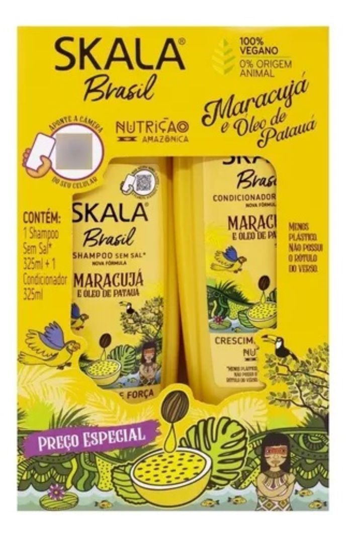 KIT SHAMPOO Y ACOND MARACUYÁ SKALA BRASIL 650ML-1