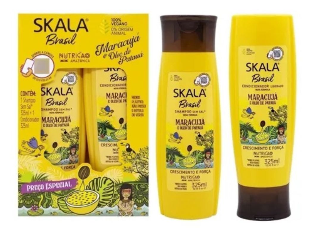 KIT SHAMPOO Y ACOND MARACUYÁ SKALA BRASIL 650ML-2