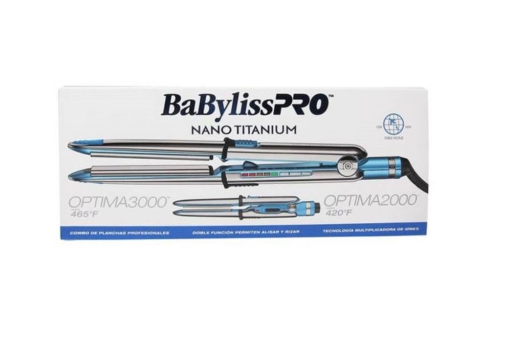 Kit Babyliss Plancha Optima 3000 + Plancha Mini Optima 2000-2