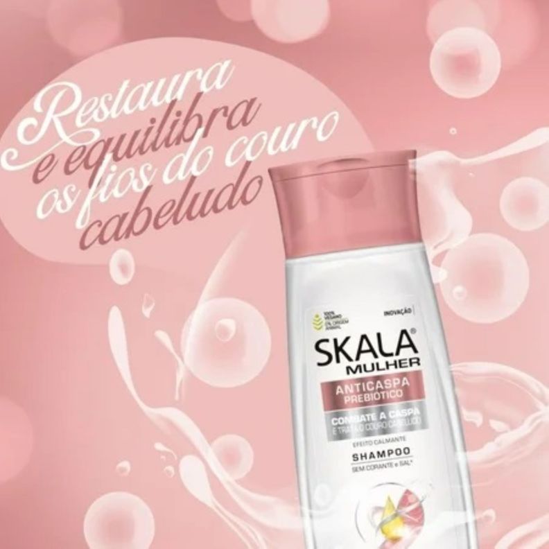 SHAMPOO ANTI CASPA PREBIÓTICO MUJER SKALA EXPERT 325 ML-2