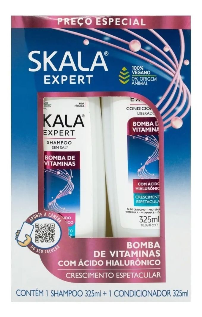 KIT SHAMPOO Y ACOND BOMBA DE VITAMINAS SKALA EXPERT 650ML-0