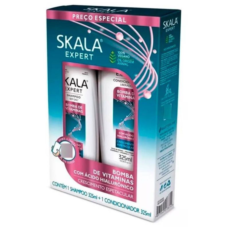 KIT SHAMPOO Y ACOND BOMBA DE VITAMINAS SKALA EXPERT 650ML-1
