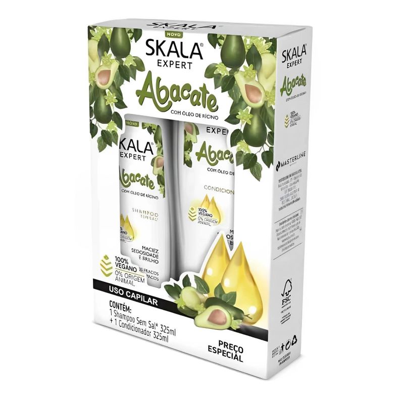 KIT SHAMPOO Y ACOND ABACATE SKALA EXPERT 650ML-0