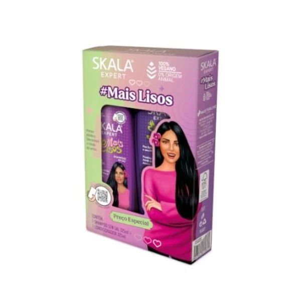 KIT SHAMPOO Y ACOND MAIS LISOS SKALA EXPERT 650ML-1