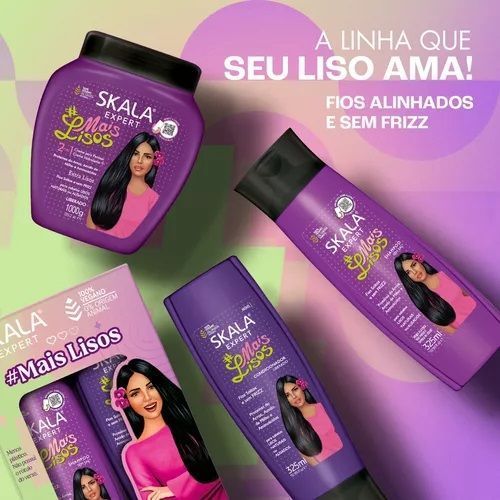 KIT SHAMPOO Y ACOND MAIS LISOS SKALA EXPERT 650ML-3