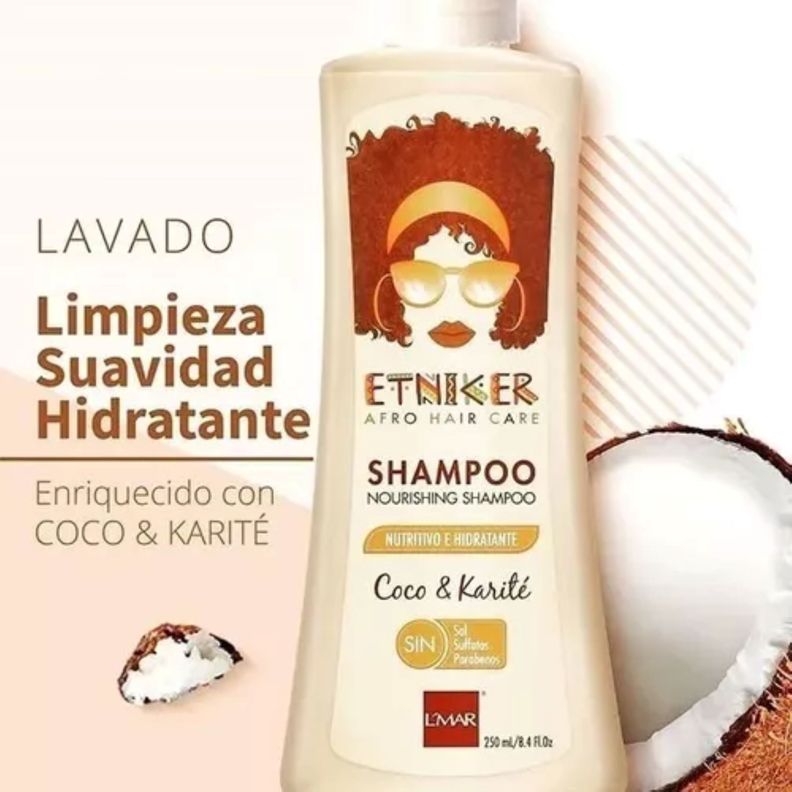 Shampoo Nutritivo E Hidratante Etniker X 250ml Nourishing-1