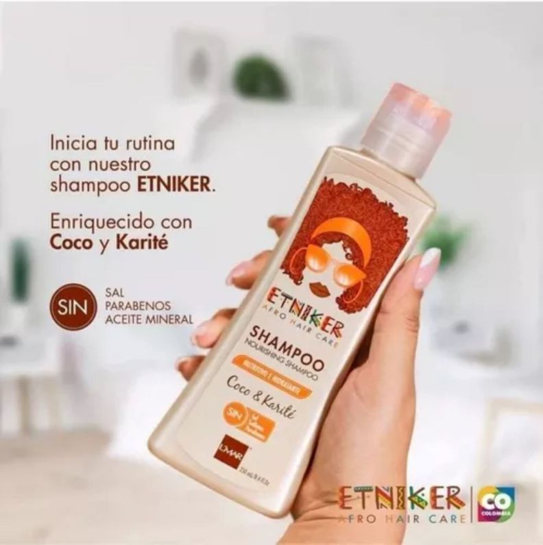 Shampoo Nutritivo E Hidratante Etniker X 250ml Nourishing-4