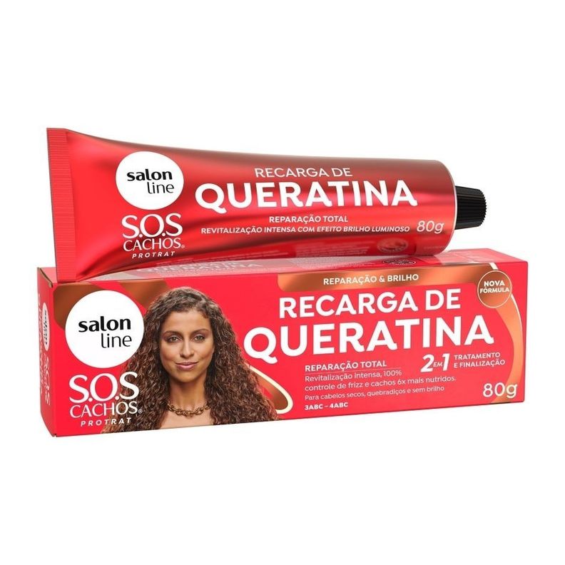 RECARGA DE QUERATINA SOS CACHOS DE 80GR SALONLINE