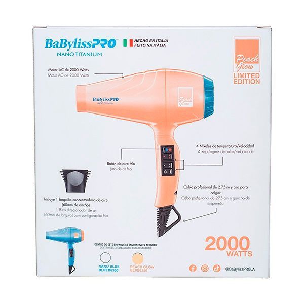 Secador BabylissPro Edición Limitada Peach Glow-4