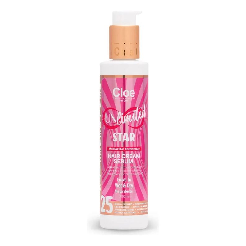 Serum Unlimited STAR Cloe 25 beneficios Leave-in 200ml