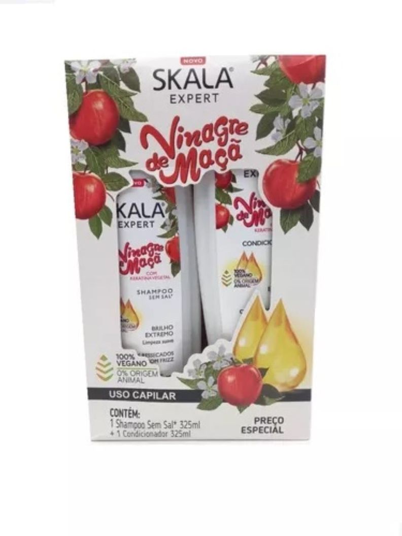 KIT SHAMPOO Y ACOND VINAGRE DE MANZANA SKALA EXPERT 650ML-0
