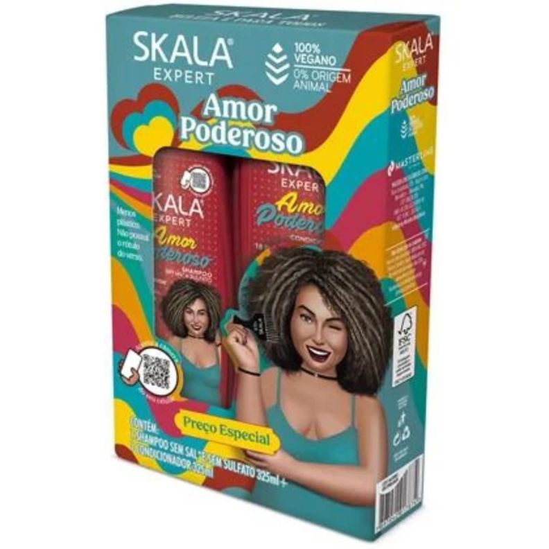 KIT SHAMPOO Y ACOND AMOR PODEROSO SKALA EXPERT 650ML-1
