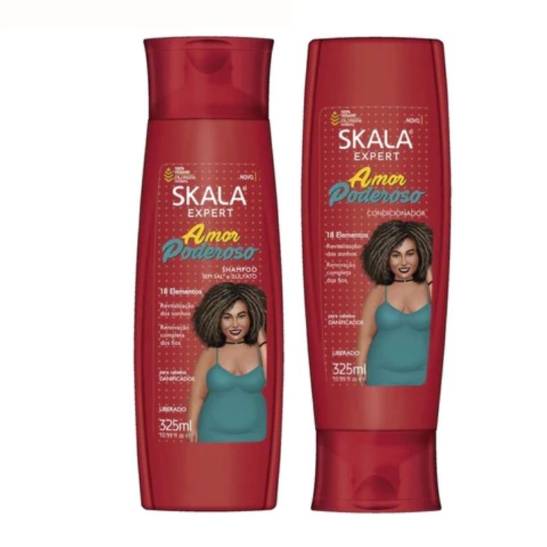 KIT SHAMPOO Y ACOND AMOR PODEROSO SKALA EXPERT 650ML-2