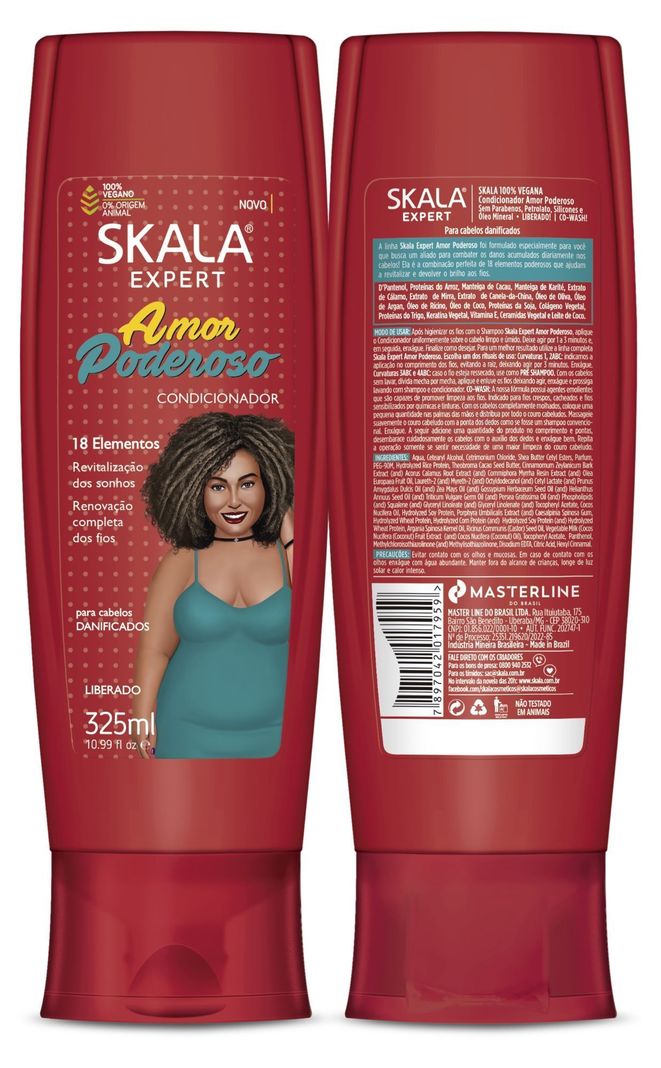 KIT SHAMPOO Y ACOND AMOR PODEROSO SKALA EXPERT 650ML-4