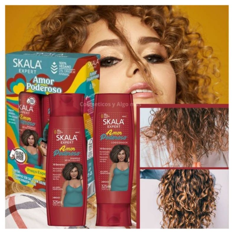 KIT SHAMPOO Y ACOND AMOR PODEROSO SKALA EXPERT 650ML-6