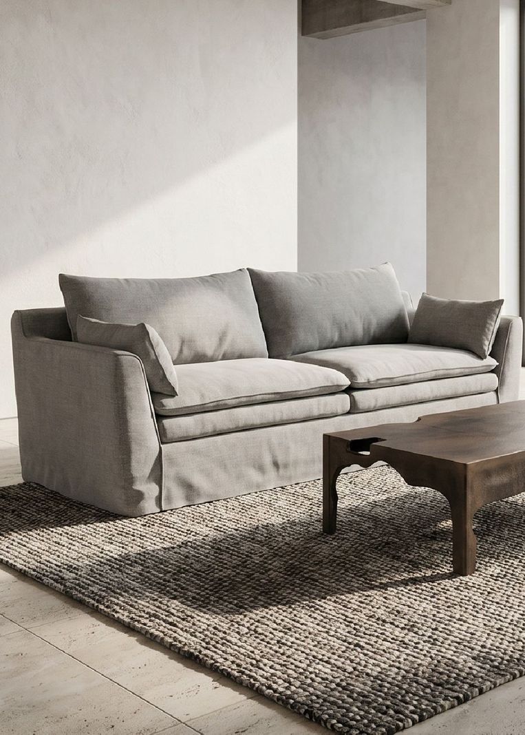 Sofa 3 Cuerpos Aviana Tostado Cafe