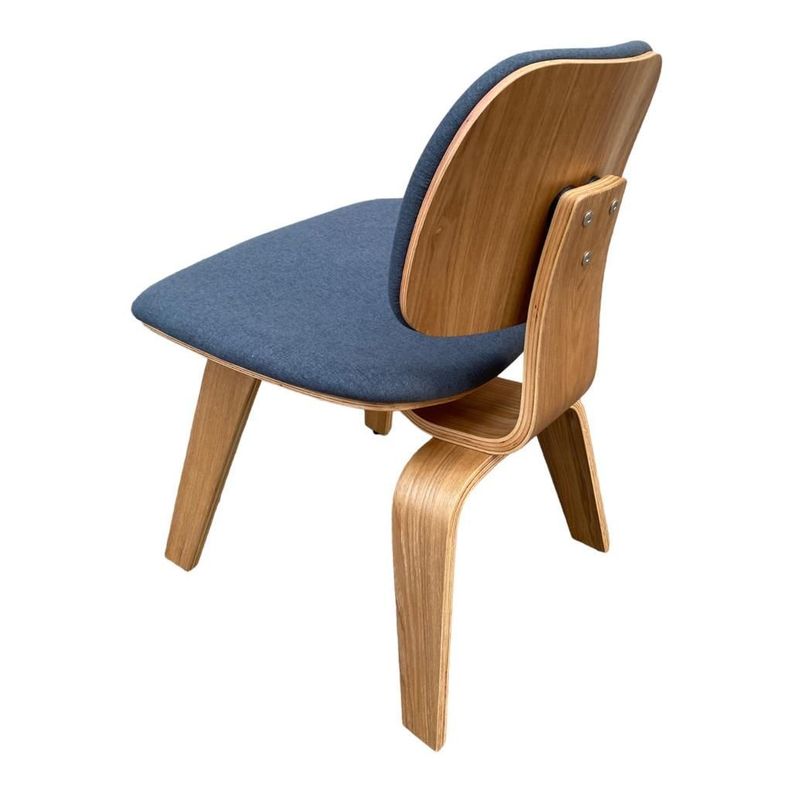Silla Comedor  Tendencia Home Plywood Tela Gris Madera Ashtree-2