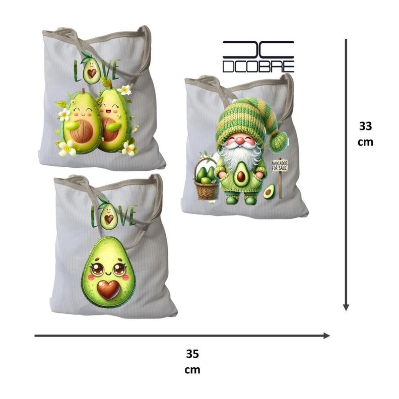 3 Tote Bag en Cobre modelo Paltas -1