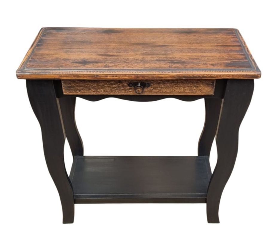 MESA DE ARRIMO VINTAGE NEGRO CAFE-1
