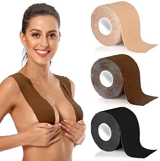 Cinta Adhesiva Boob Tape Café-5