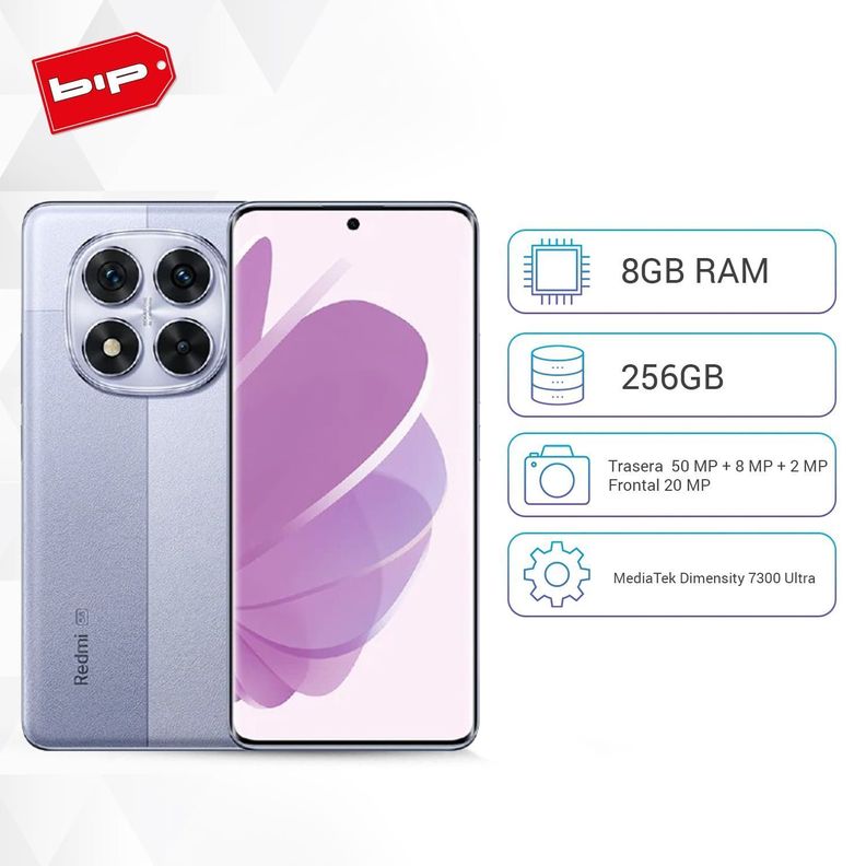 Celular Redmi Note 14 Pro 5G Lavender Purple 8GB RAM 256GB ROM Nuevo-1