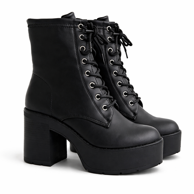 Botines Plataforma Negros