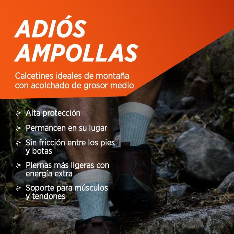 Calcetines deportivos trekking senderismo outdoor gym running 2 pares-2