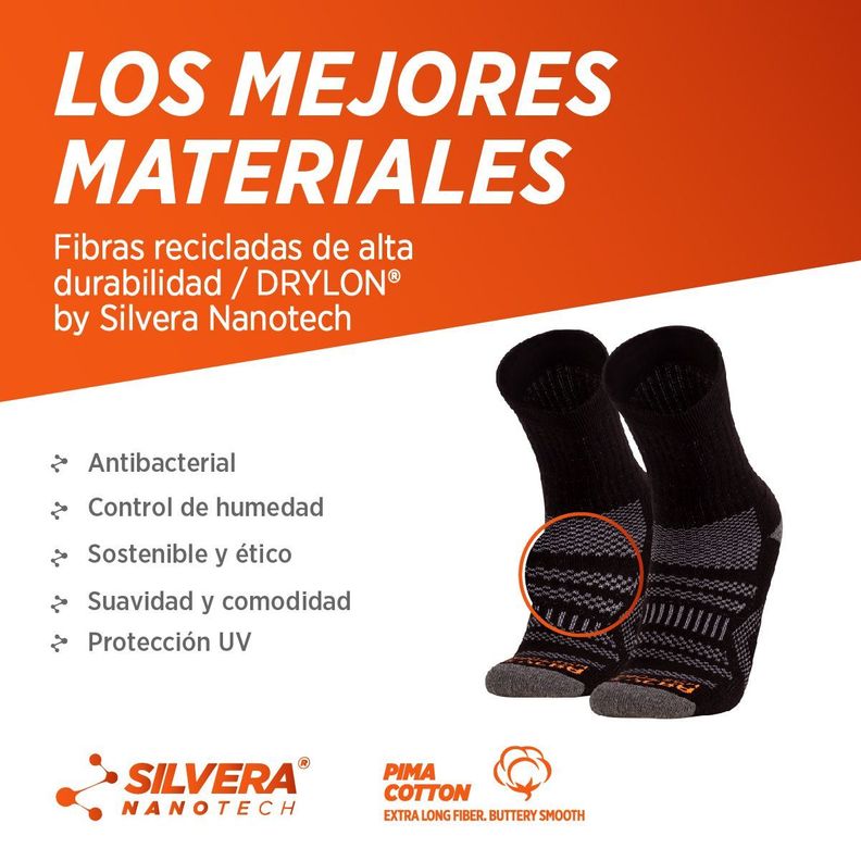 Calcetines deportivos trekking senderismo outdoor gym running 2 pares-3