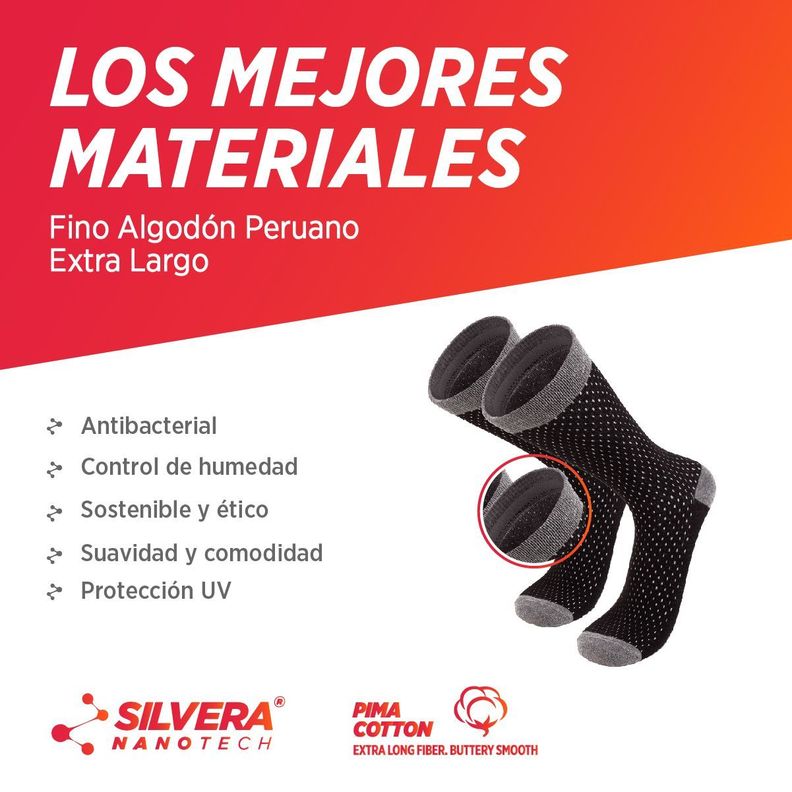 Calcetines de vestir casual hombre mujer algodón pima 3 pack-3