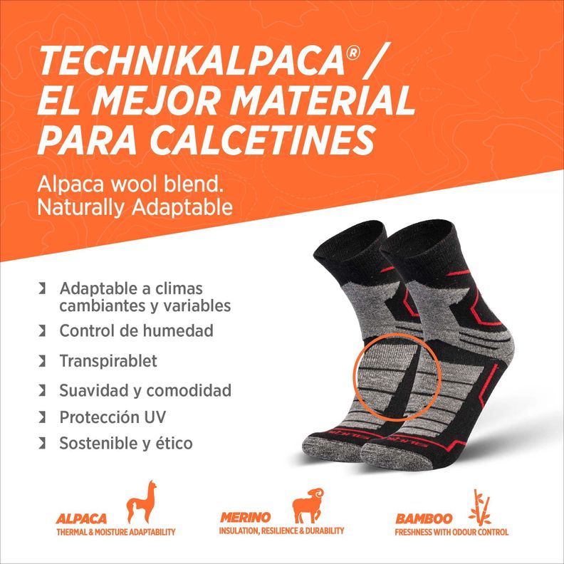 Calcetines Deportivos Outdoor de Alpaca y Merino -3
