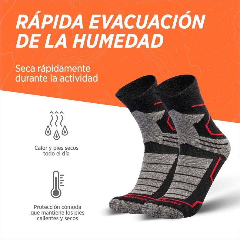 Calcetines Deportivos Outdoor de Alpaca y Merino -5