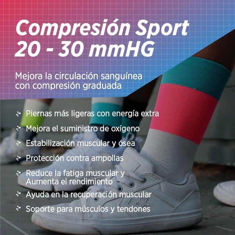 Calcetines de compresion ciclismo running trekking montañismo 2 pack-2