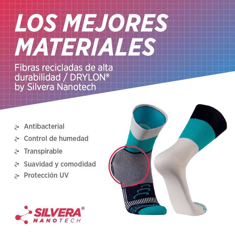Calcetines de compresion ciclismo running trekking montañismo 2 pack-3