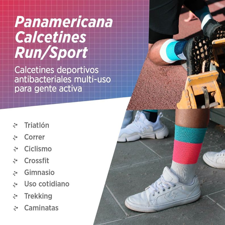 Calcetines de compresion ciclismo running trekking montañismo 2 pack-4