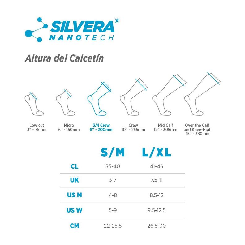 Calcetines de compresion ciclismo running trekking montañismo 2 pack-5