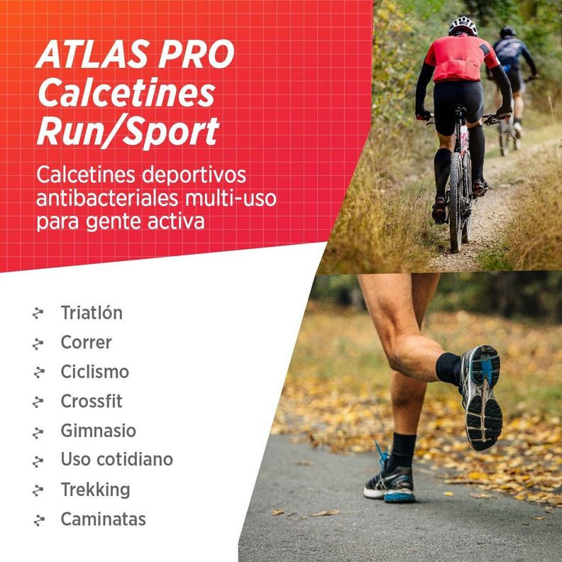 Calcetines de compresión 20-30 mmhg running ciclismo gym padel tenis-4