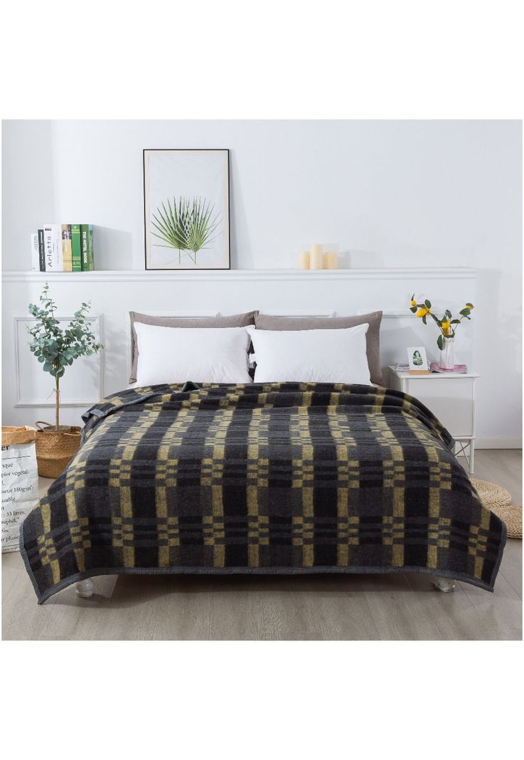 Frazada Termica Jacquard 2p Amarillo-1