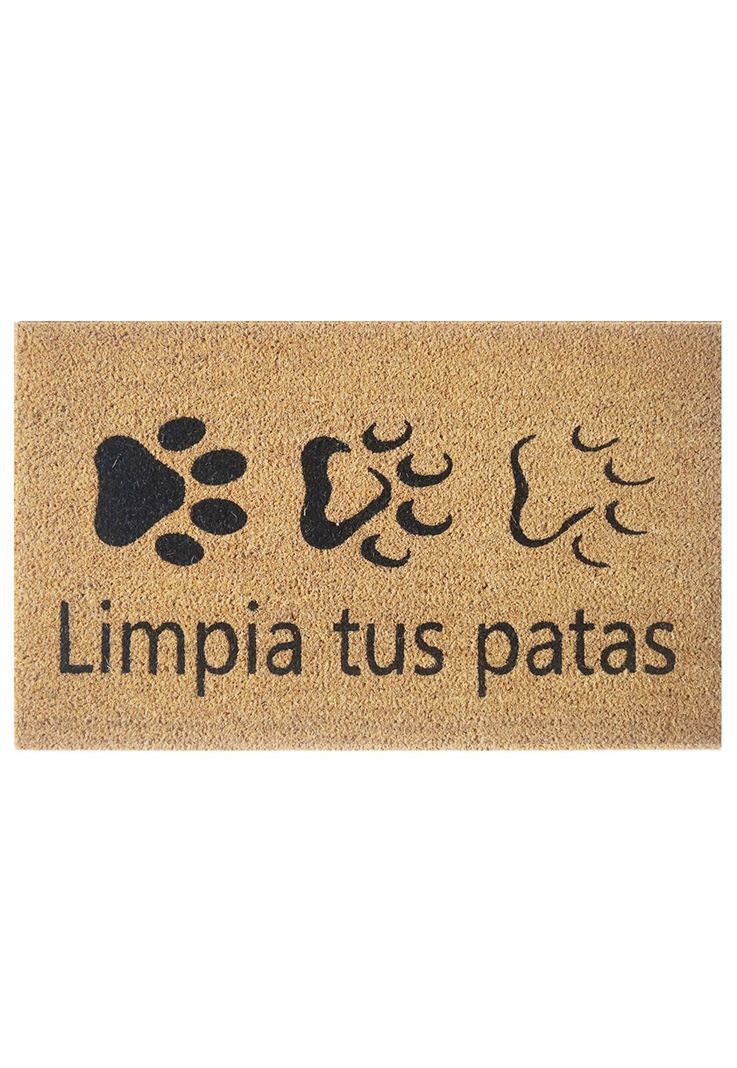 Limpiapiés patitas fibra de coco 45 x 75 cm-0