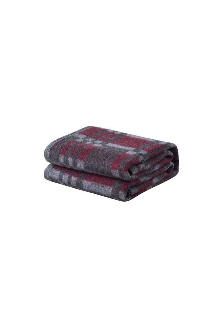 Frazada Termica Jacquard 2P Burdeo-1