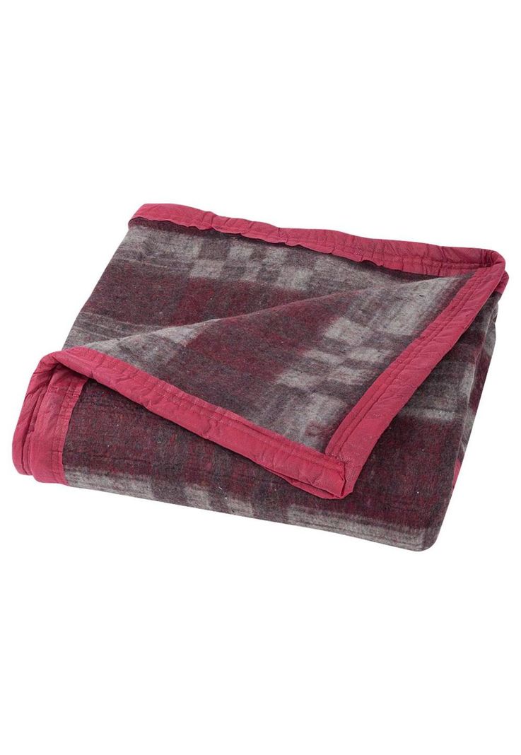 Frazada Termica Jacquard 2P Burdeo-2