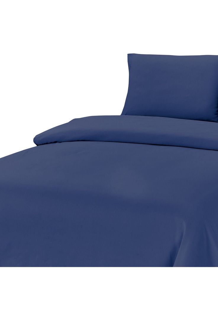 Sabanas Microfibra Liso 1.5 Plazas Indigo-0