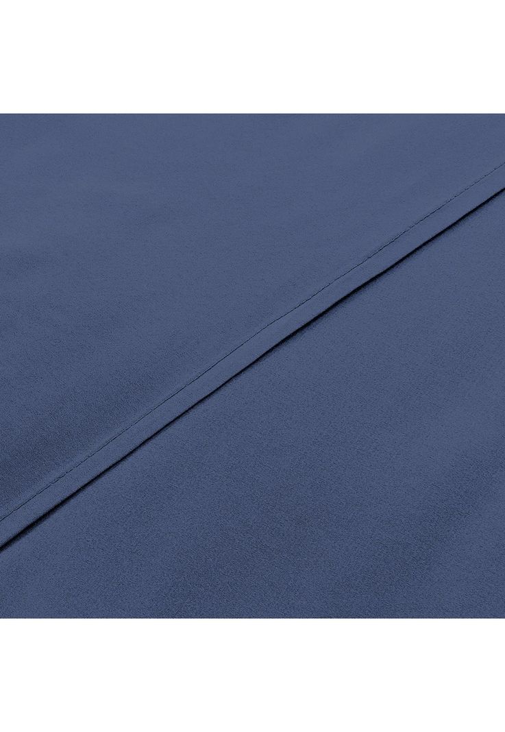 Sabanas Microfibra Liso 1.5 Plazas Indigo-1