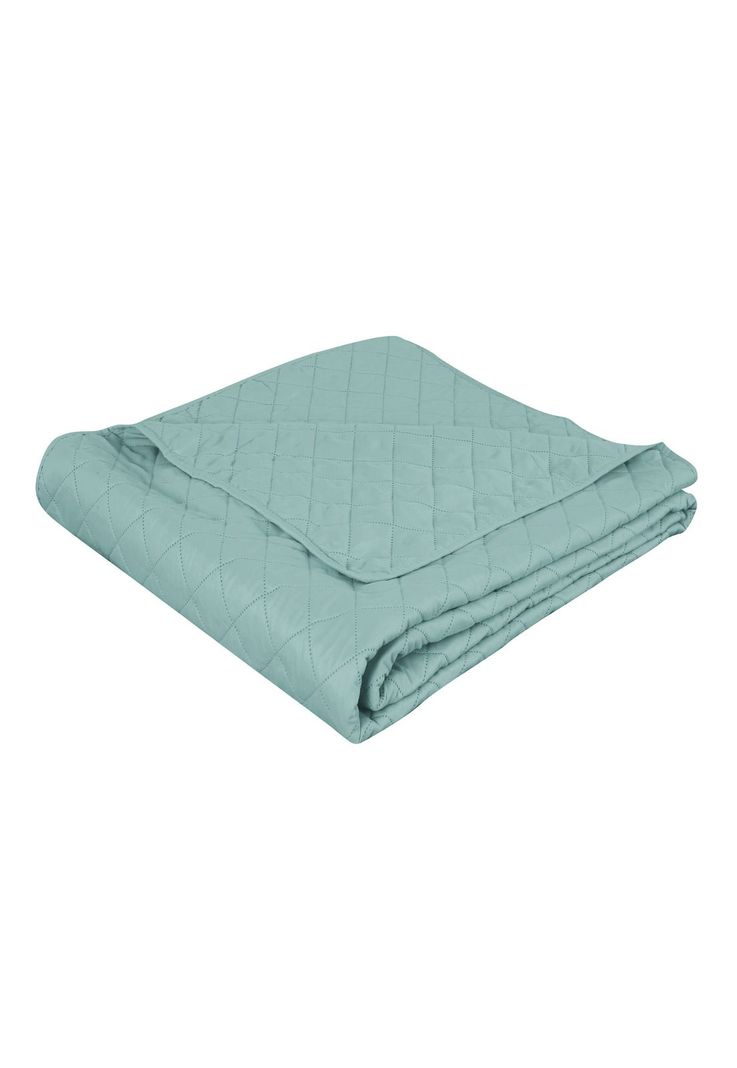 Cubrecama Microfibra Ultrasonic Liso King Verde Menta-2