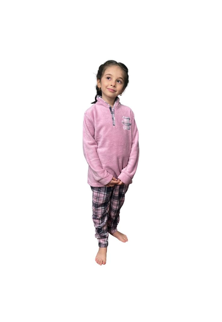 Pijama Niña Cuadrille T6 Rosado-1